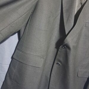 Baracuta Men's 3XL 2 Button Suit Jacket Sport Coat 100% Wool Brown Olive Pockets